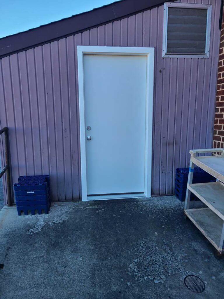 New white door
