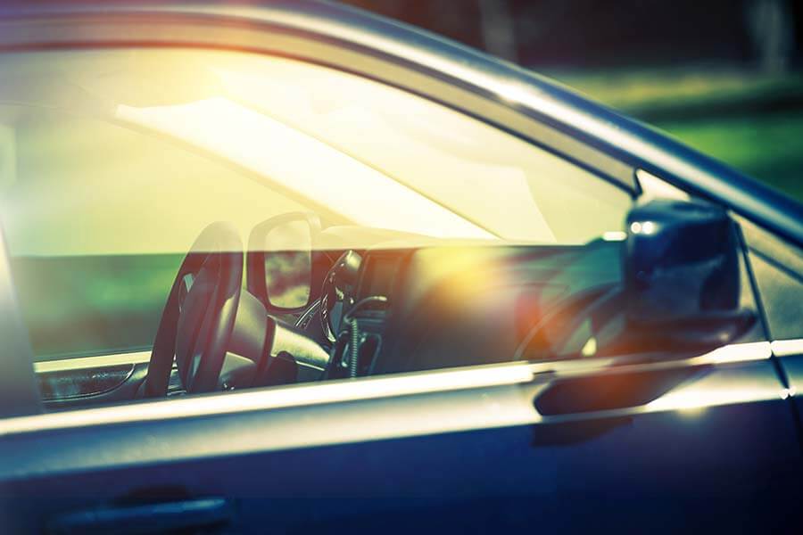 Car passenger window